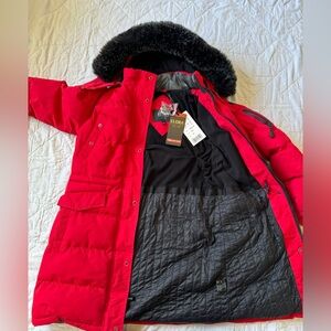 ELORA size Medium red winter jacket NWT